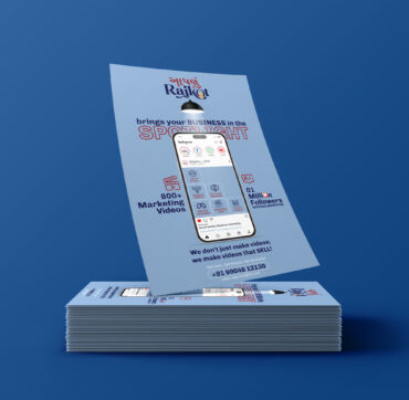 Magazine ad designed for Aapnu Rajkot showcasing business marketing services