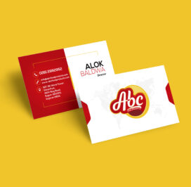 Business card mockup psd for nature shop