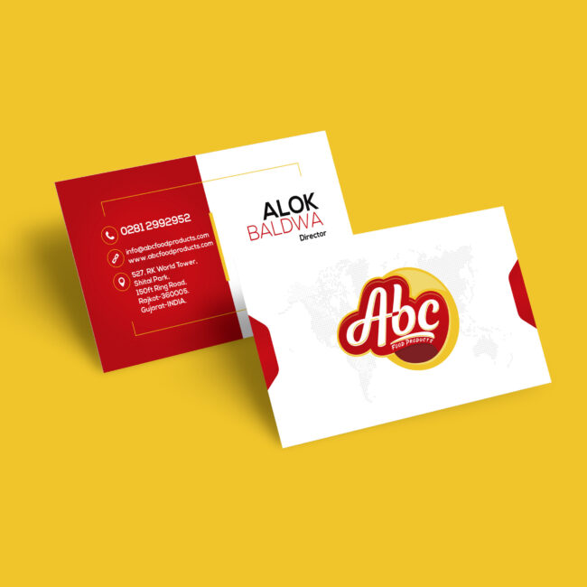 Business card mockup psd for nature shop